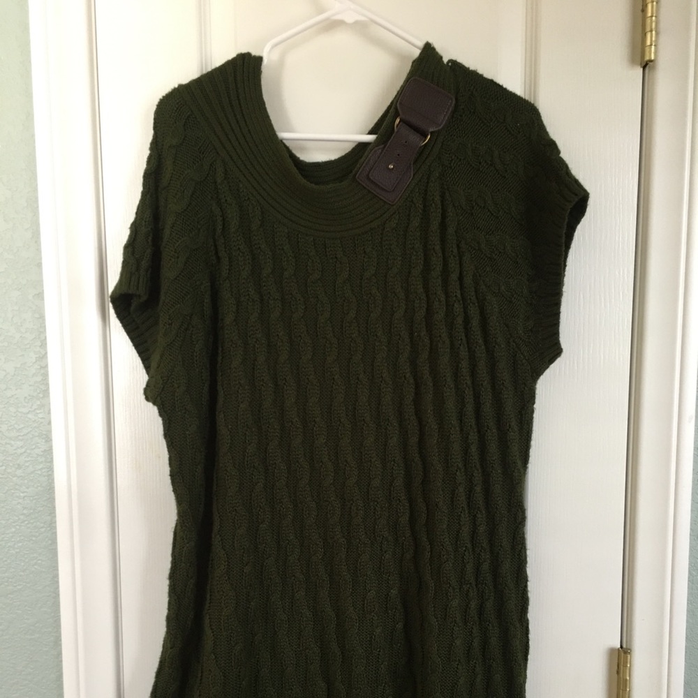 3x Dress Barn Dark Green Sweater tunic